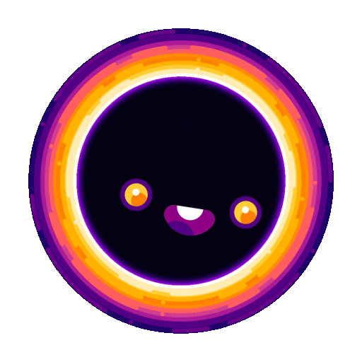 Black Hole Wow Sticker by kurzgesagt