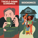 Trickle-down economics vs Bidenomics