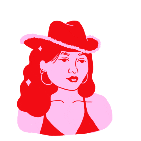 Wild West Girl Sticker by Kate