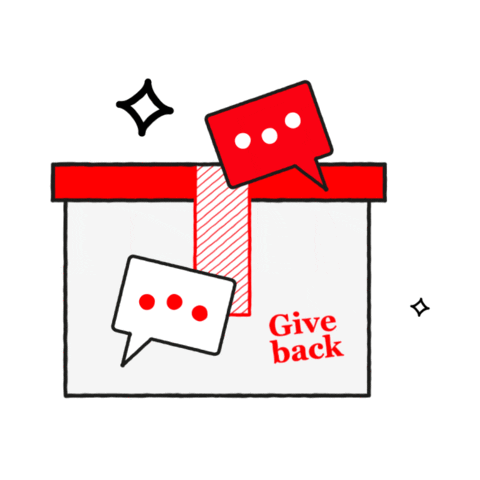 Gift Give Back Sticker by IoIC_UK