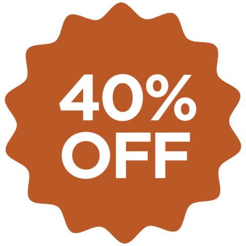 Starburst 40 Off Sticker by Bon Maxie