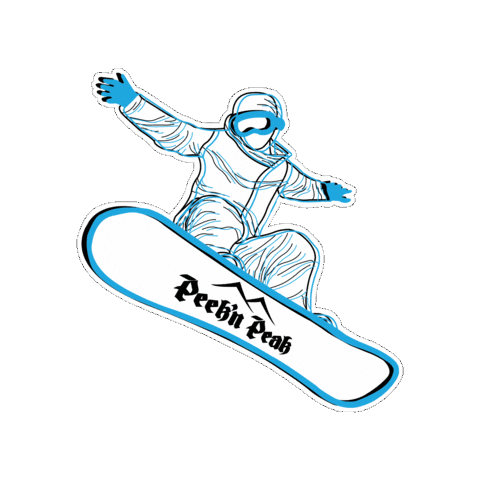 Snowboard Sticker by Peek'n Peak Resort