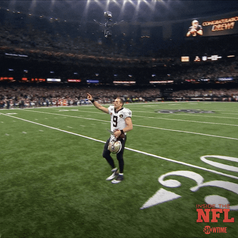 new orleans saints point GIF by SHOWTIME Sports