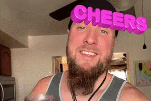 Cheers Drinks Up GIF by Mike Hitt