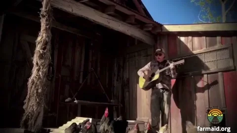 Neil Young Chickens GIF by Farm Aid