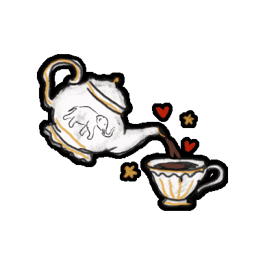 Tea Time Sticker