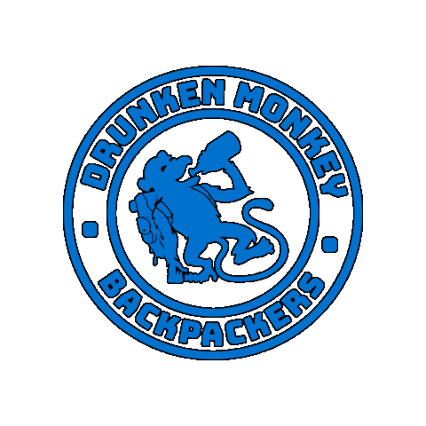 Drunken Monkey Hostel Sticker