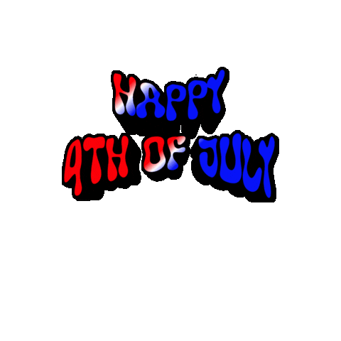 Independence Day July Sticker by Jennifer Greenhill