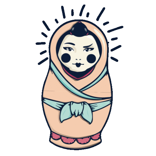 Russian Dolls Filipino Sticker by Mamasons