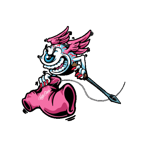 Rat Fink Custom Apparel Sticker by Hittn' Skins