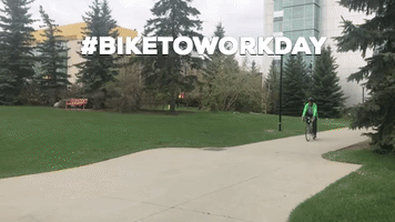 bike to work GIF by University of Calgary