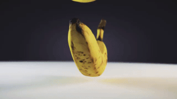 bananas satisfying GIF