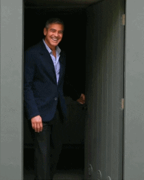 Angry George Clooney GIF