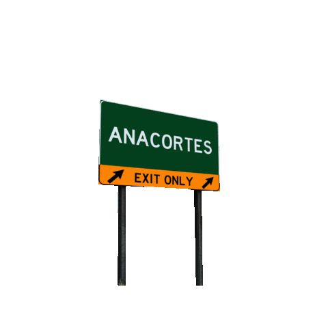 Deception Pass Sign Sticker by Aubrey