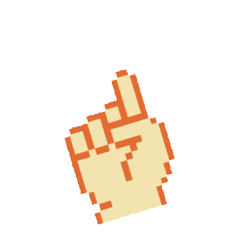 Pixel Hand Sticker by OratorijSlovenija