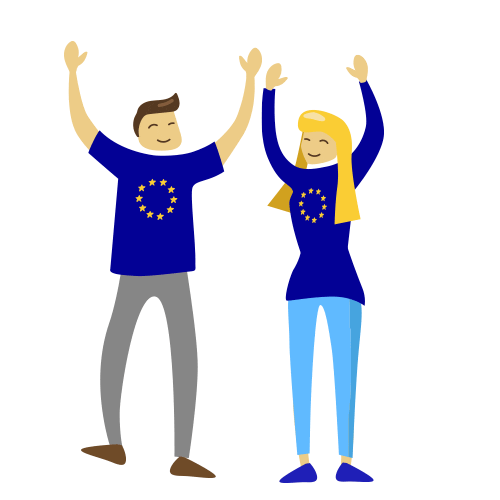 Happy European Union Sticker by Európai Parlament