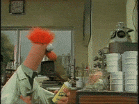 beaker being alarmed by fire in a chemistry lab
