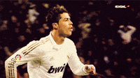 Cristiano Ronaldo Captured Football Pose GIF