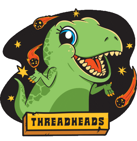 Dinosaur Th Sticker by Threadheads