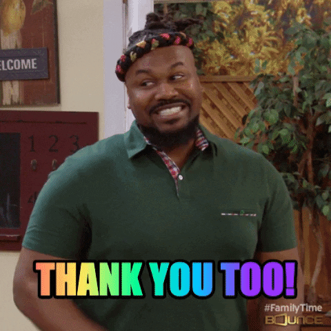Thank You Too GIF by MOODMAN