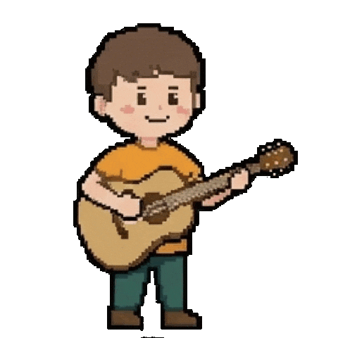 Thanks Thank You Sticker by Guitar Concept