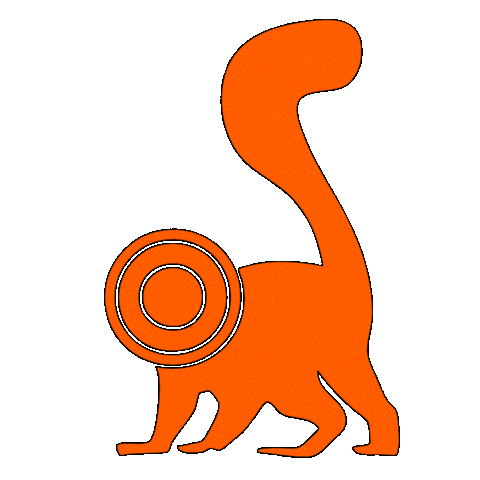 Bounce Squirrel Sticker by Toode Studio