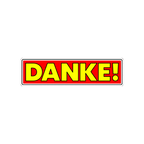 Danke Sticker by SFBerlin
