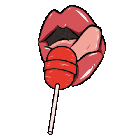 Lips Flirt Sticker by Christopher Pindling