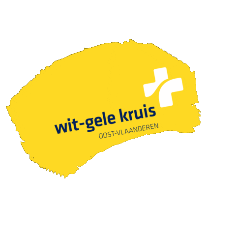 witgelekruis Sticker