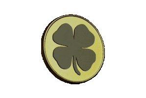St Patricks Day Gold Sticker