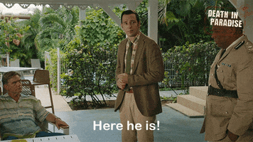 Surprise Here He Is GIF by Death In Paradise