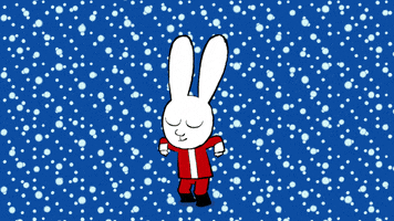 Merry Christmas Dancing GIF by Simon Super Rabbit