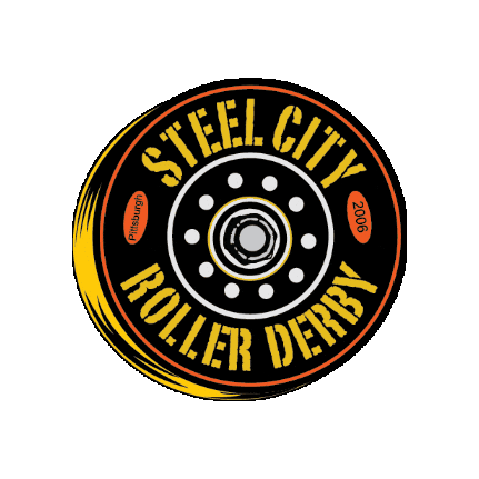 Scrd Sticker by Steel City Roller Derby