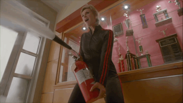Sue Sylvester Fire Extinguisher GIF by Fox TV