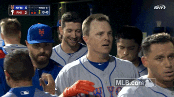 new york mets handshakes GIF by MLB