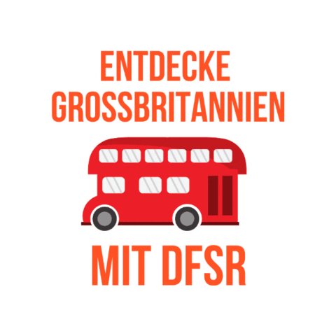 Bus England Sticker by DFSR