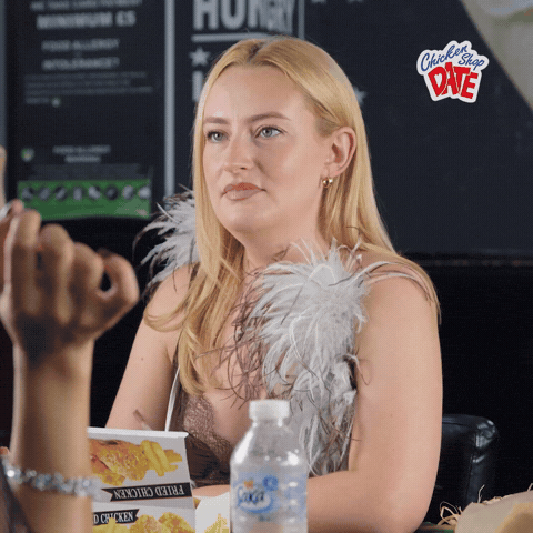 Grimace Amelia Dimoldenberg GIF by Chicken Shop Date