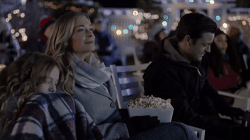 holiday movie popcorn GIF by Hallmark Channel