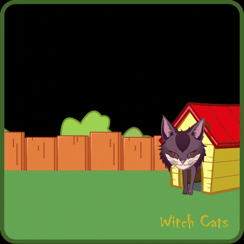 Cat Scheming GIF by My Girly Unicorn and friends