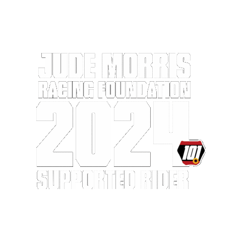 White Sticker by Jude Morris Racing Foundation