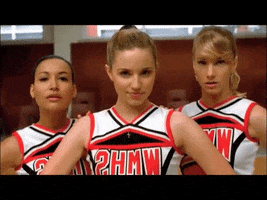 retro glee cheerios say a little prayer GIF