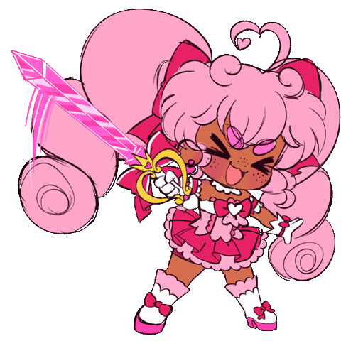 Magical Girl Flail Sticker