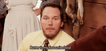 parks and recreation butter GIF