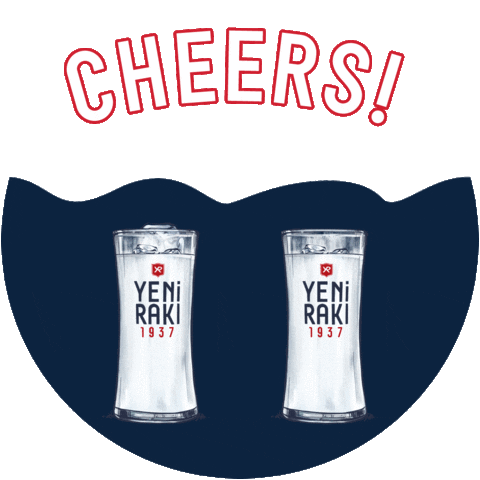 Water Cheers Sticker by yenirakiglobal