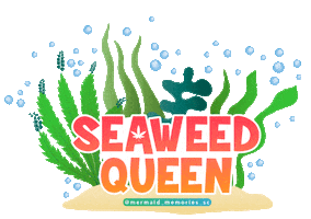 Santa Cruz Seaweed Sticker by Mermaid Memories Santa Cruz