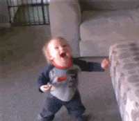 excited kid gif