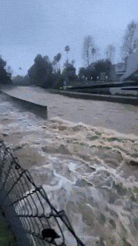 Los Angeles River Rages as Flood Watch Extended