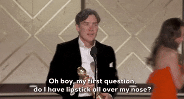 Cillian Murphy Lipstick GIF by Golden Globes