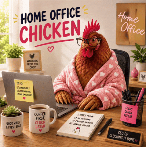 Work Chicken GIF