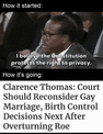 How it started, how it's going Clarence Thomas motion meme